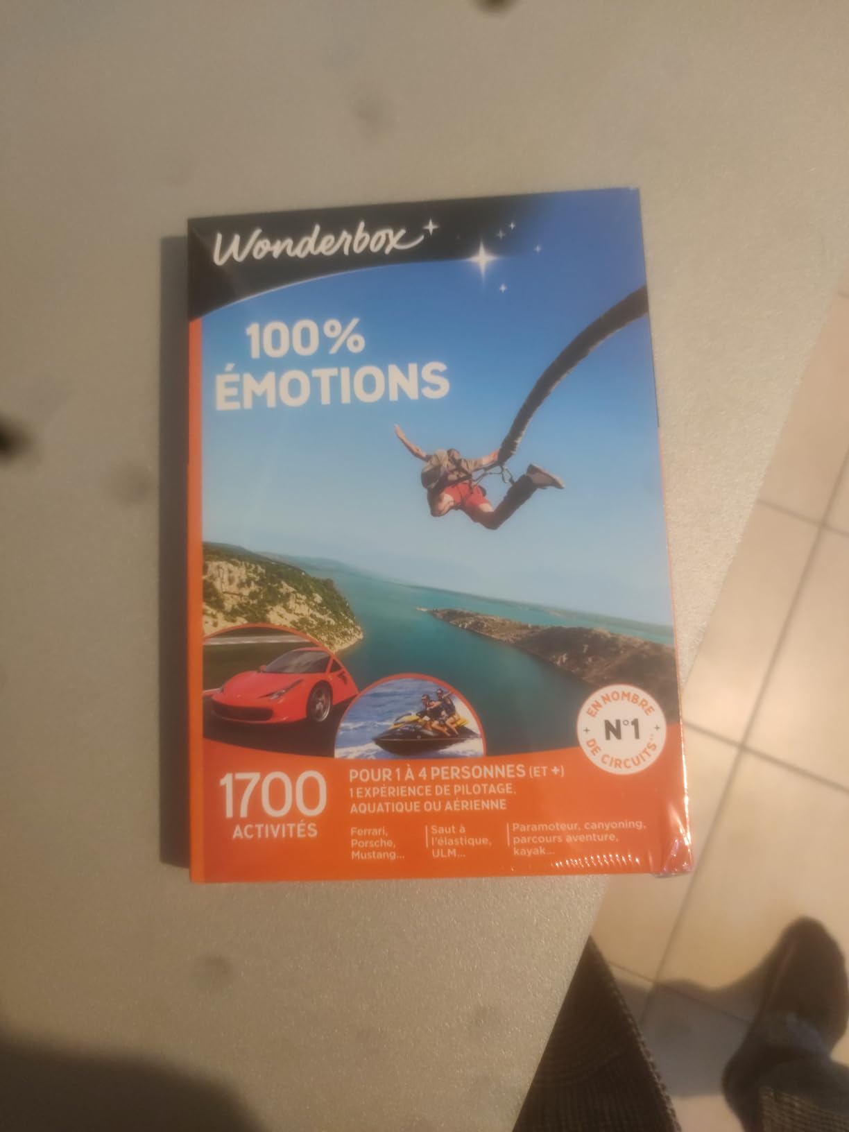 Wonderbox Sport & aventure 100% Émotions coffret cadeau sensations fortes