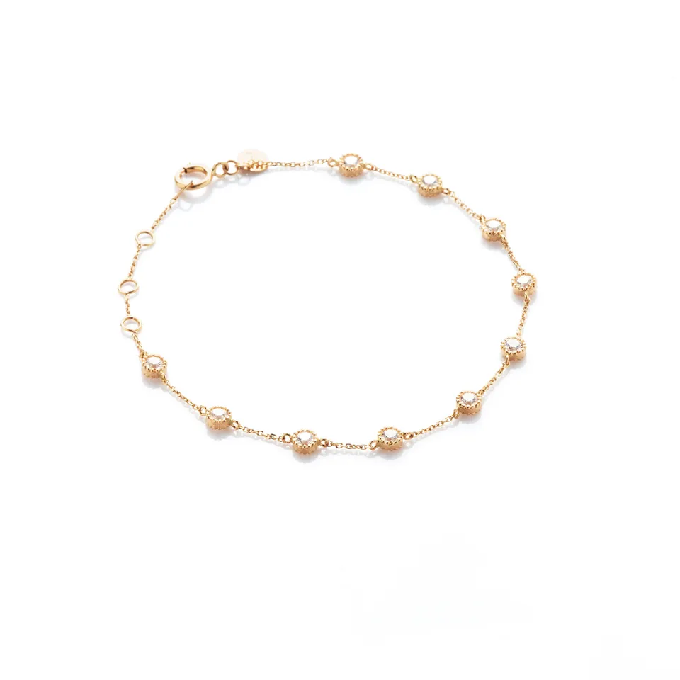 Angèle Brousse Cessi bracelet multi-pierres topazes or jaune