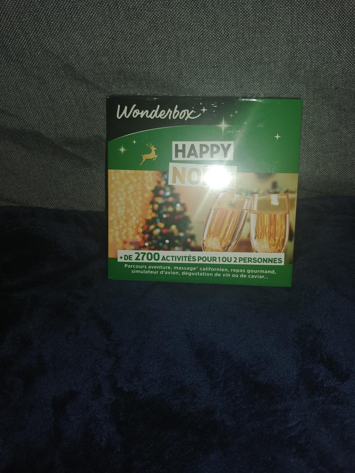 Wonderbox Happy Noël Gold coffret cadeau multi-activités 1-2 pers