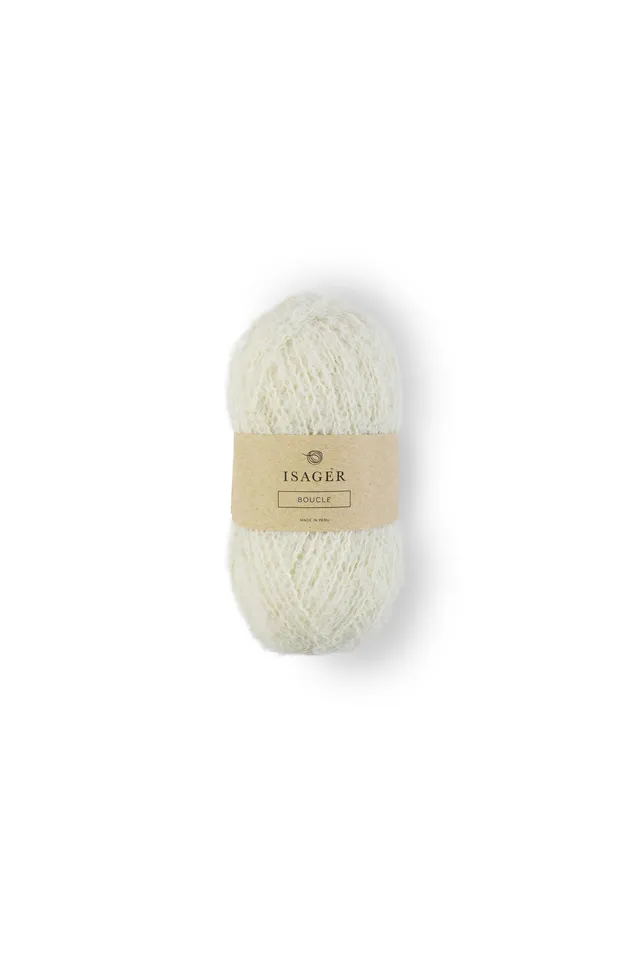 Isager Bouclé fil laine alpaga pelote