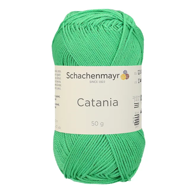 Schachenmayr Catania 0389 fil coton vert clair 50 g