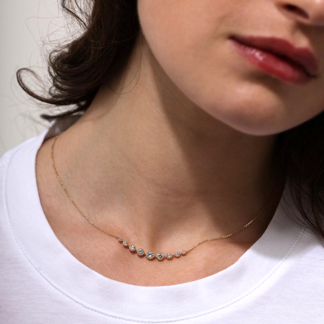 Angèle Brousse Cessi collier Cascade topazes or jaune 18ct
