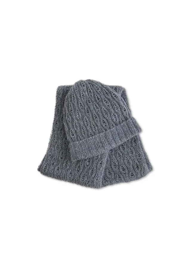 Isager Patterns Hue patron tricot bonnet écharpe femme