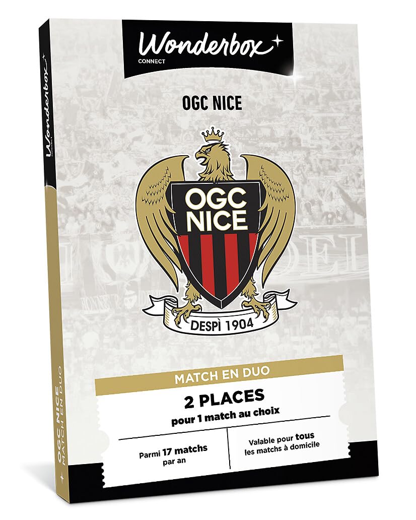 Wonderbox OGC Nice coffret cadeau foot 2 places 2 pers.