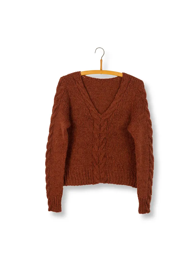 Isager Strandkål kit tricot pull laine