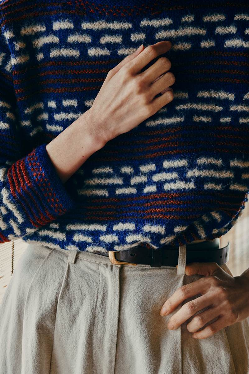 Isager Yarn Kits Woodcut kit tricot avec patron
