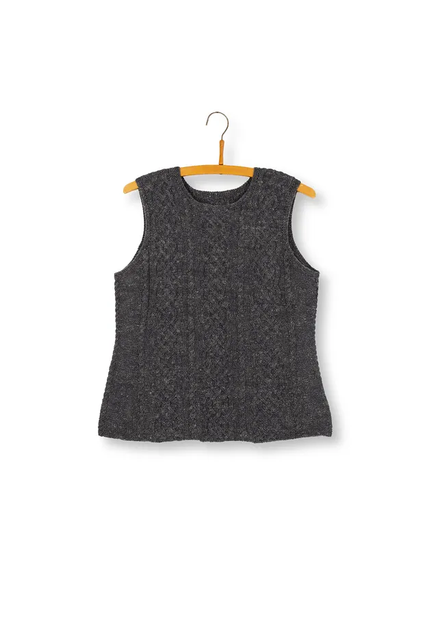 Isager Vindblæst Vest kit tricot gilet femme