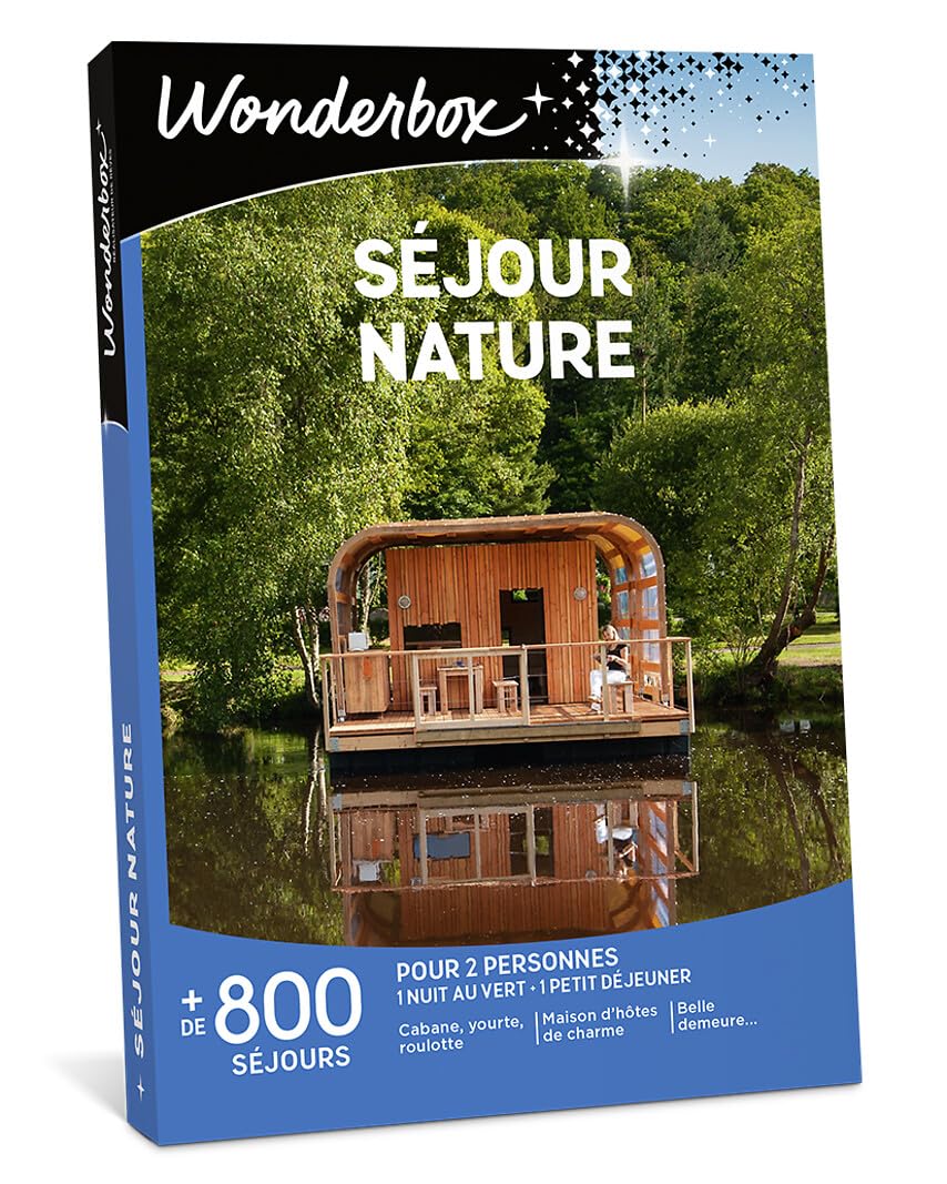Wonderbox Séjour Nature coffret cadeau nuit verte