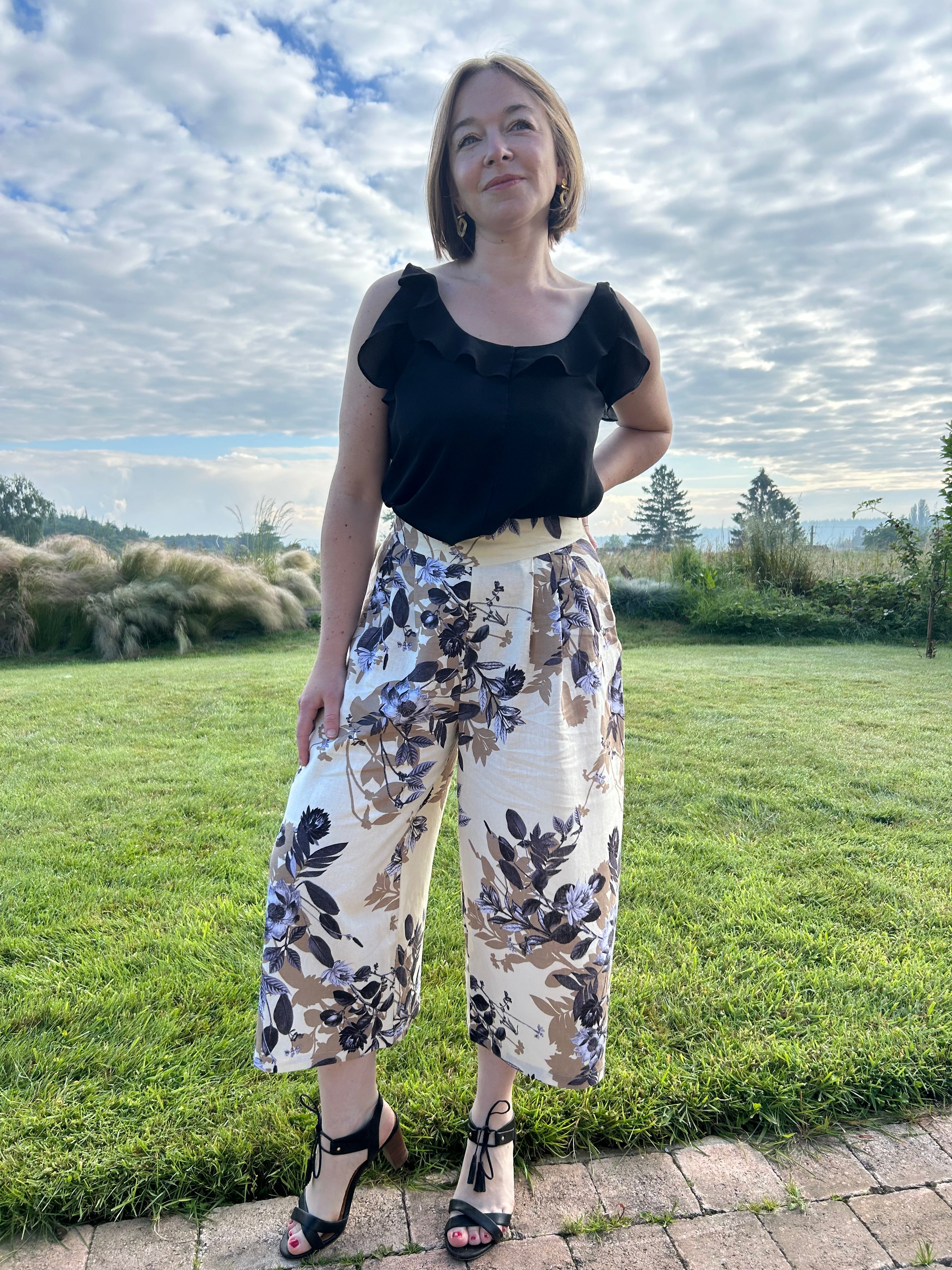 Laeti & Léa Andromède 32-52 patron couture pantalon PDF palazzo