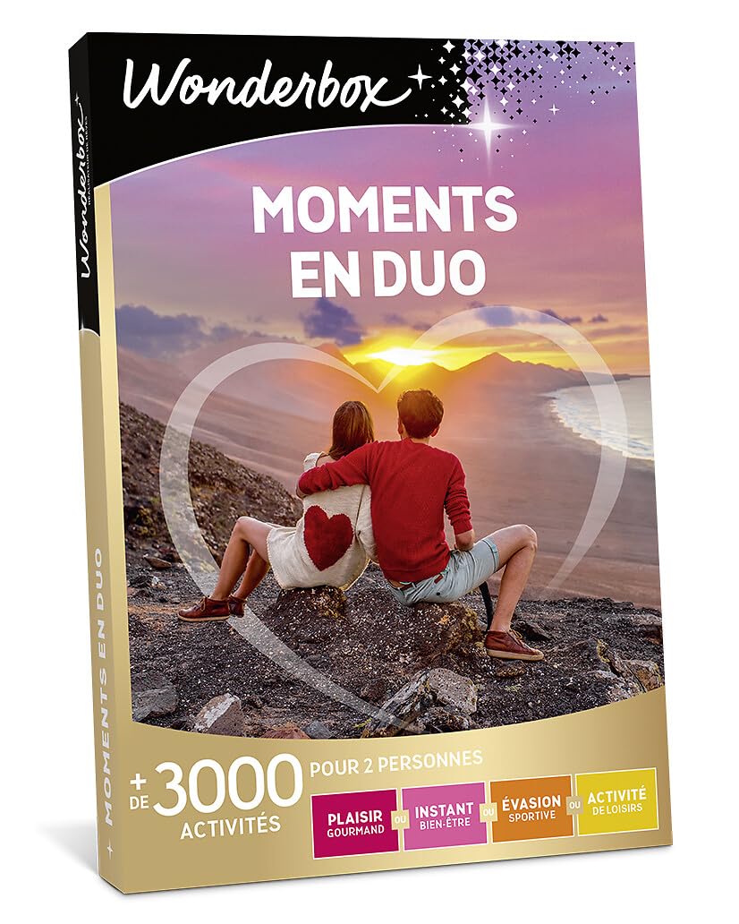 Wonderbox Moments en Duo coffret cadeau 2 pers multi-activités