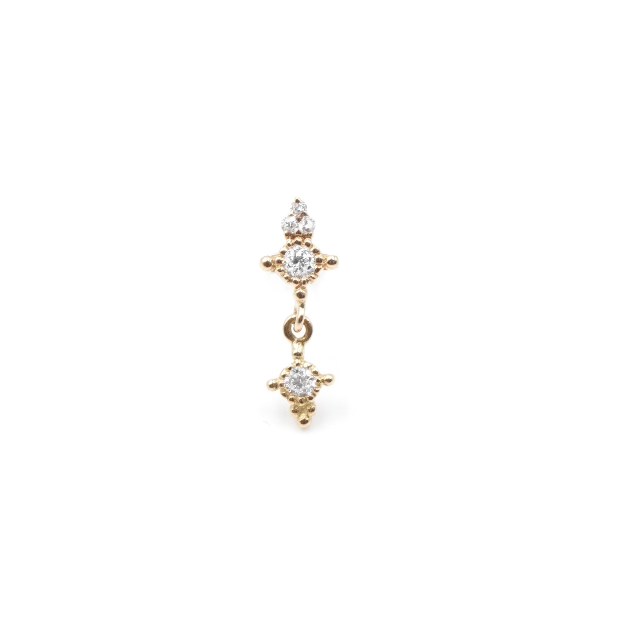 Angèle Brousse Paradis puce One or 18 carats diamants