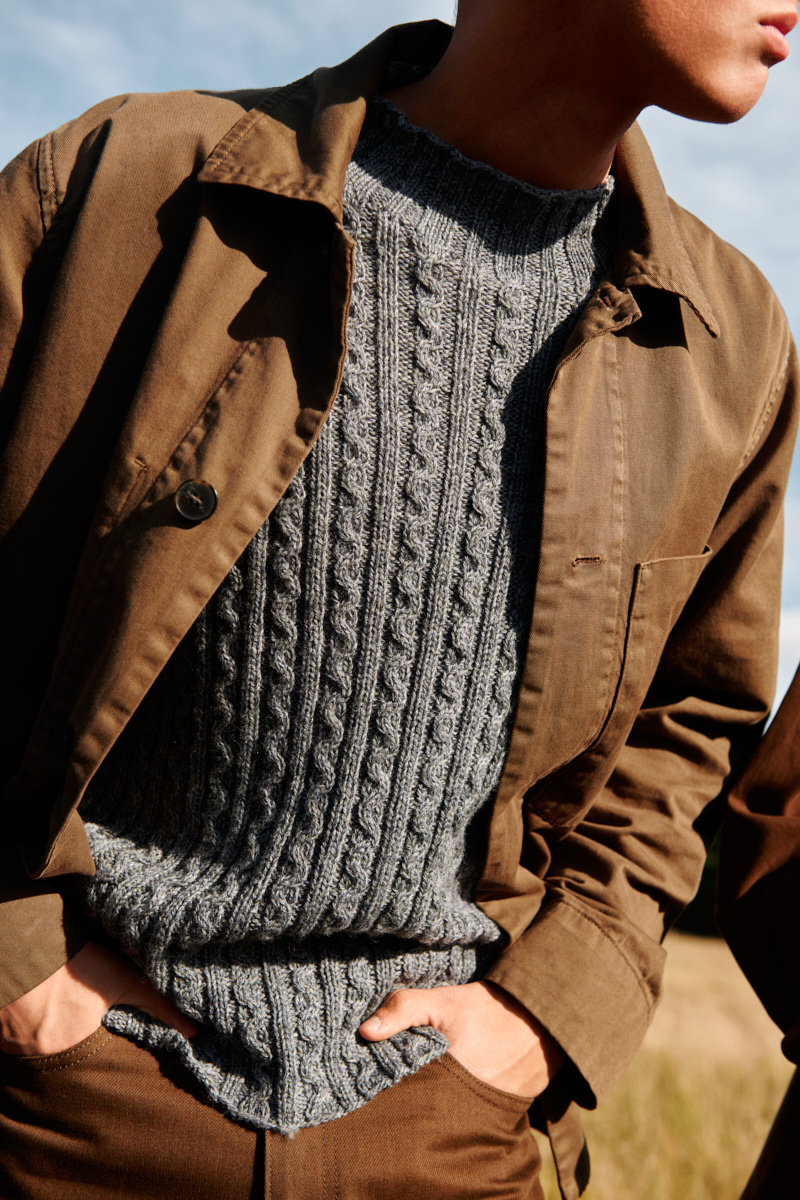 Isager Lyon kit tricot pull Merilin Trio 1