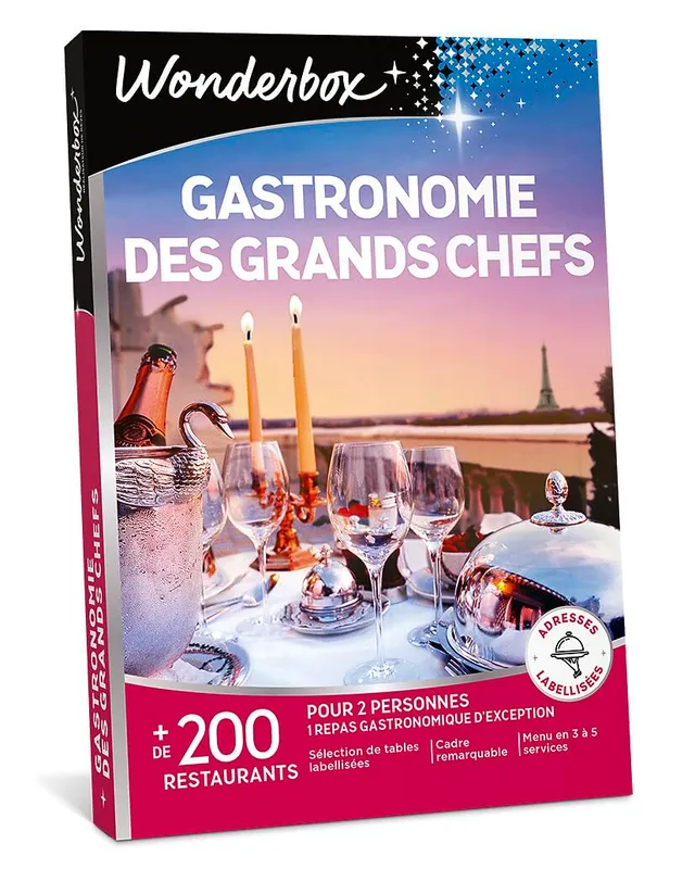 Wonderbox Gastronomie Grands Chefs coffret resto 2 pers étoilé