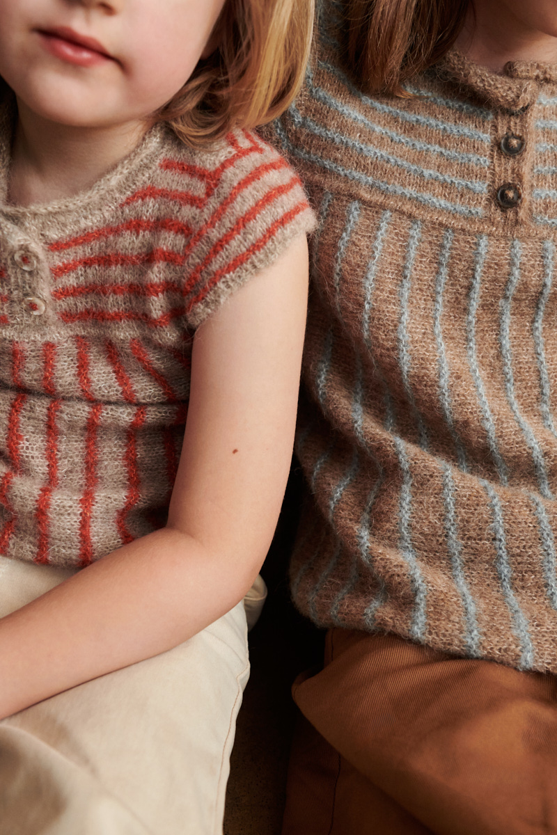 Isager Yarn Kits Little Kirsten Shirt kit pull enfant