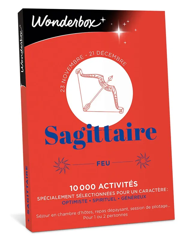 Wonderbox Astrologie Sagittaire coffret cadeau multi 1 activité