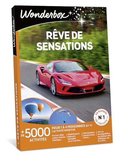 Wonderbox Rêve de Sensations coffret aventure 1-4 pers pilotage