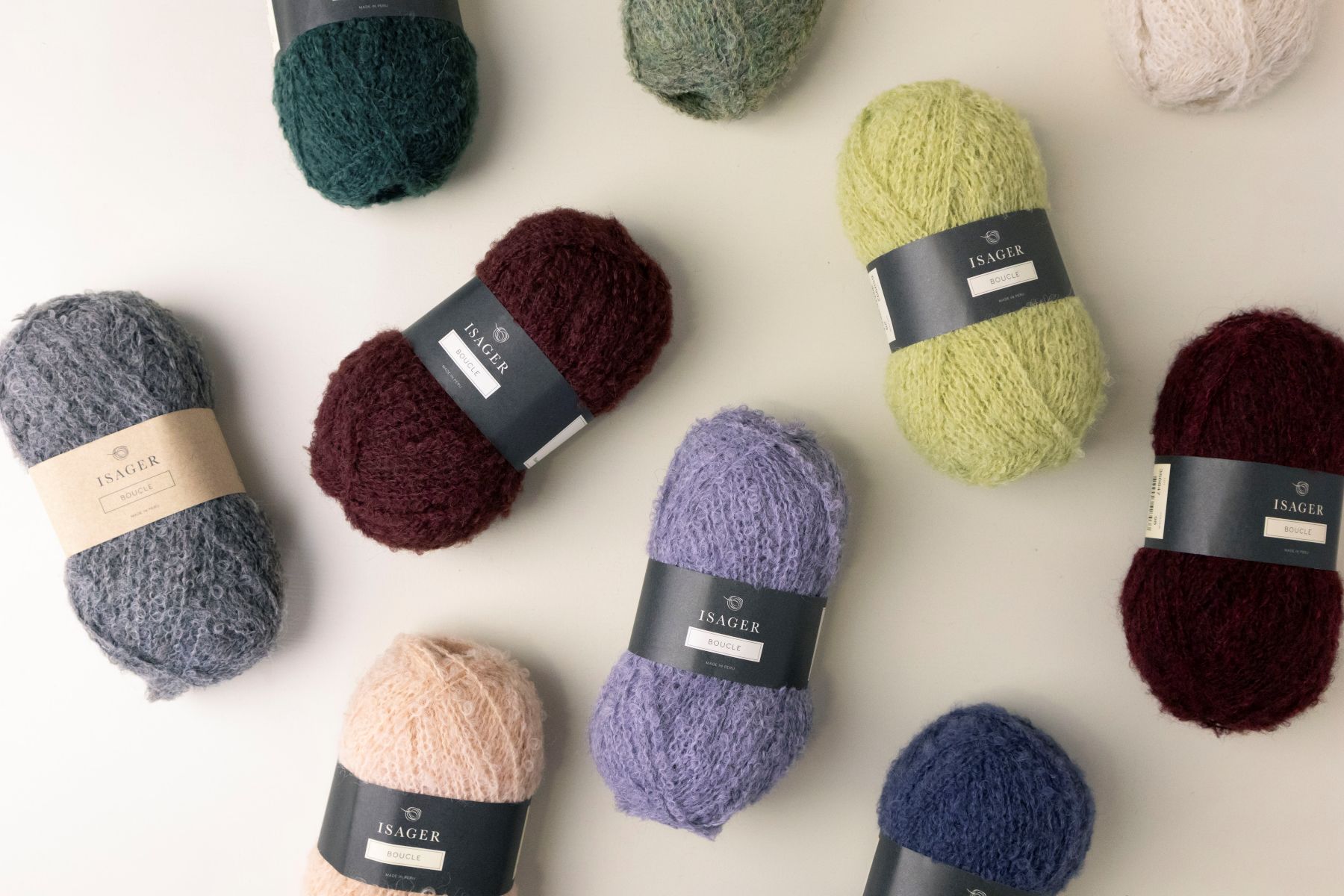 Isager Bouclé fil à tricoter laine bouclée