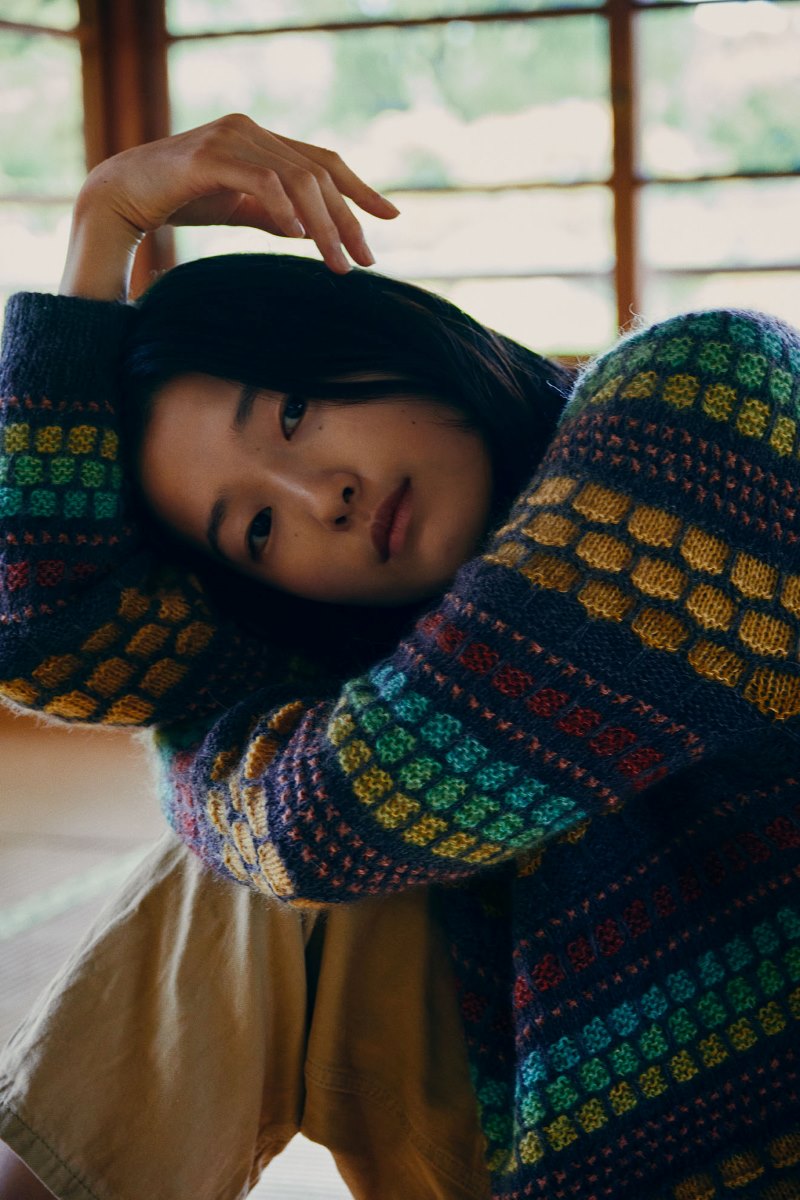Isager Kagemusha kit tricot laine pull