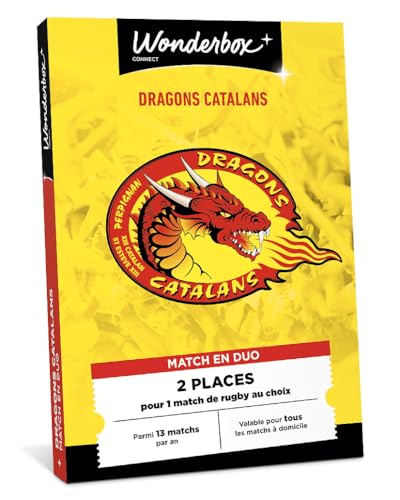 Wonderbox Dragons Catalans coffret cadeau 2 places rugby