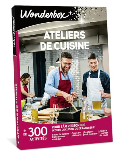 Wonderbox Ateliers de Cuisine coffret cadeau cours 1-8 pers