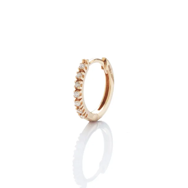 Angèle Brousse Dita créole or 18 carats diamants 0,056 ct