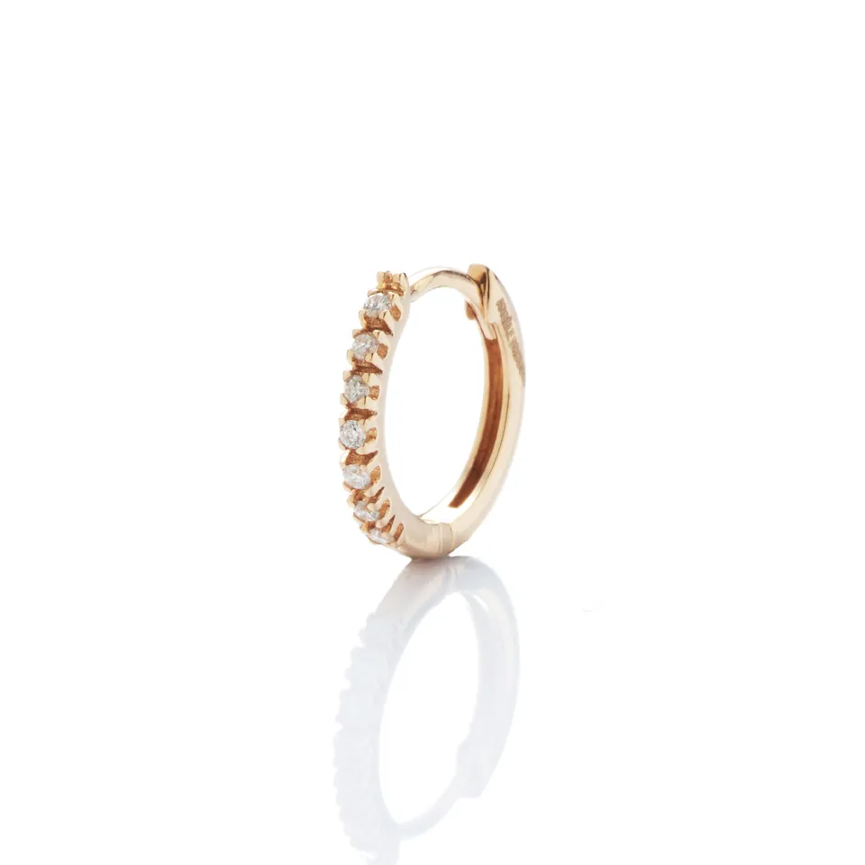 Angèle Brousse Dita créole or 18 carats diamants 0,056 ct