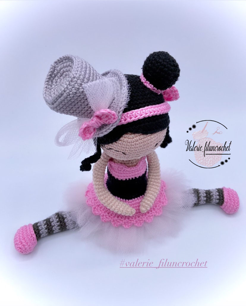 Valerie Fil un crochet Lucie danseuse tutoriel amigurumi poupée