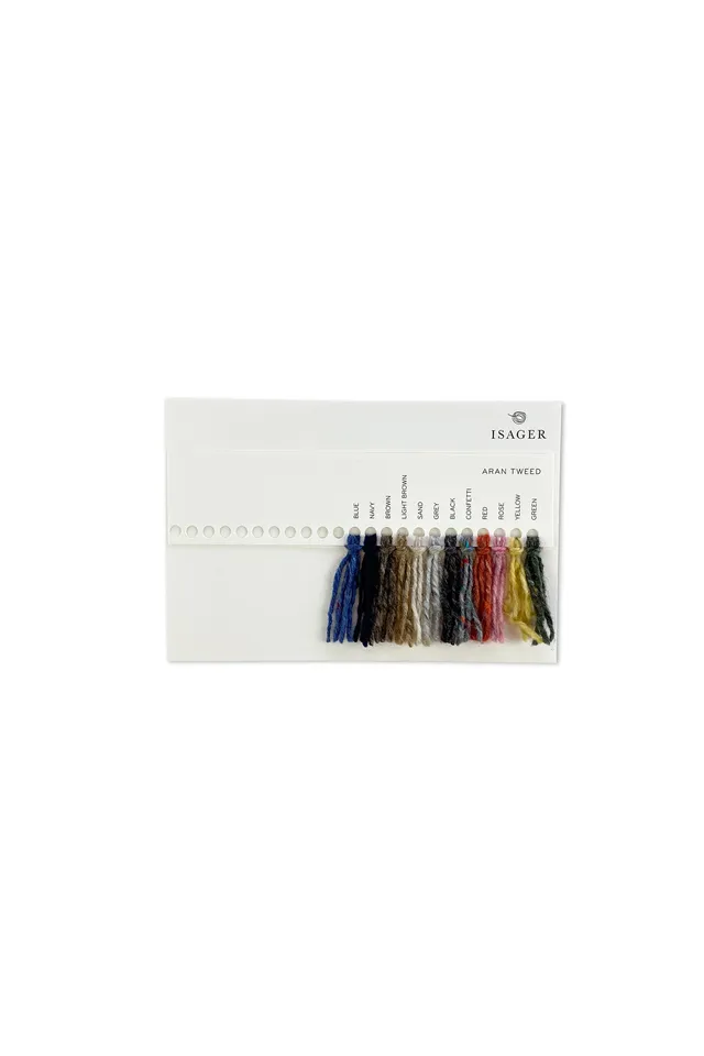 Isager Accessories Aran Tweed nuancier carte couleur