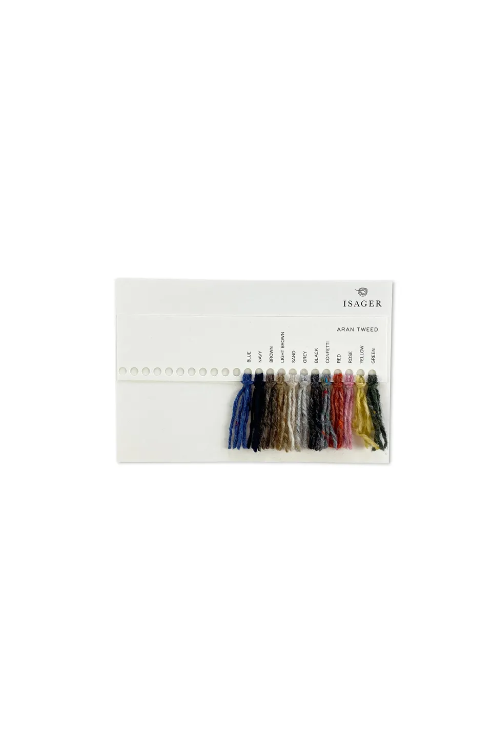 Isager Aran Tweed nuancier carte couleurs laine