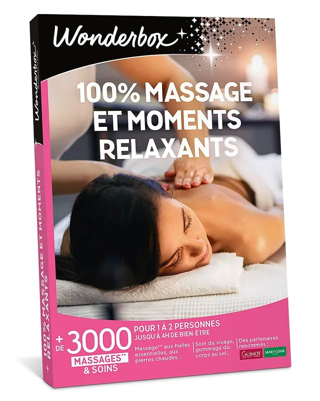 Wonderbox 100% Massage Moments Relaxants coffret 1-2 pers