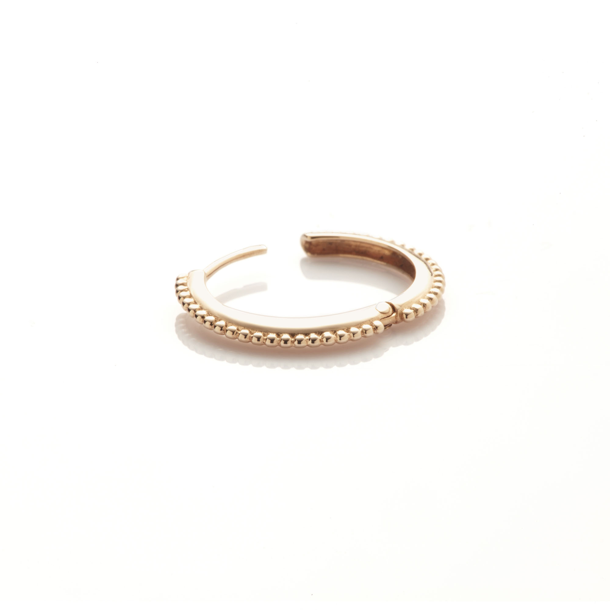 Angèle Brousse Georgia gm créole milgrain or 18 carats 1,6 cm