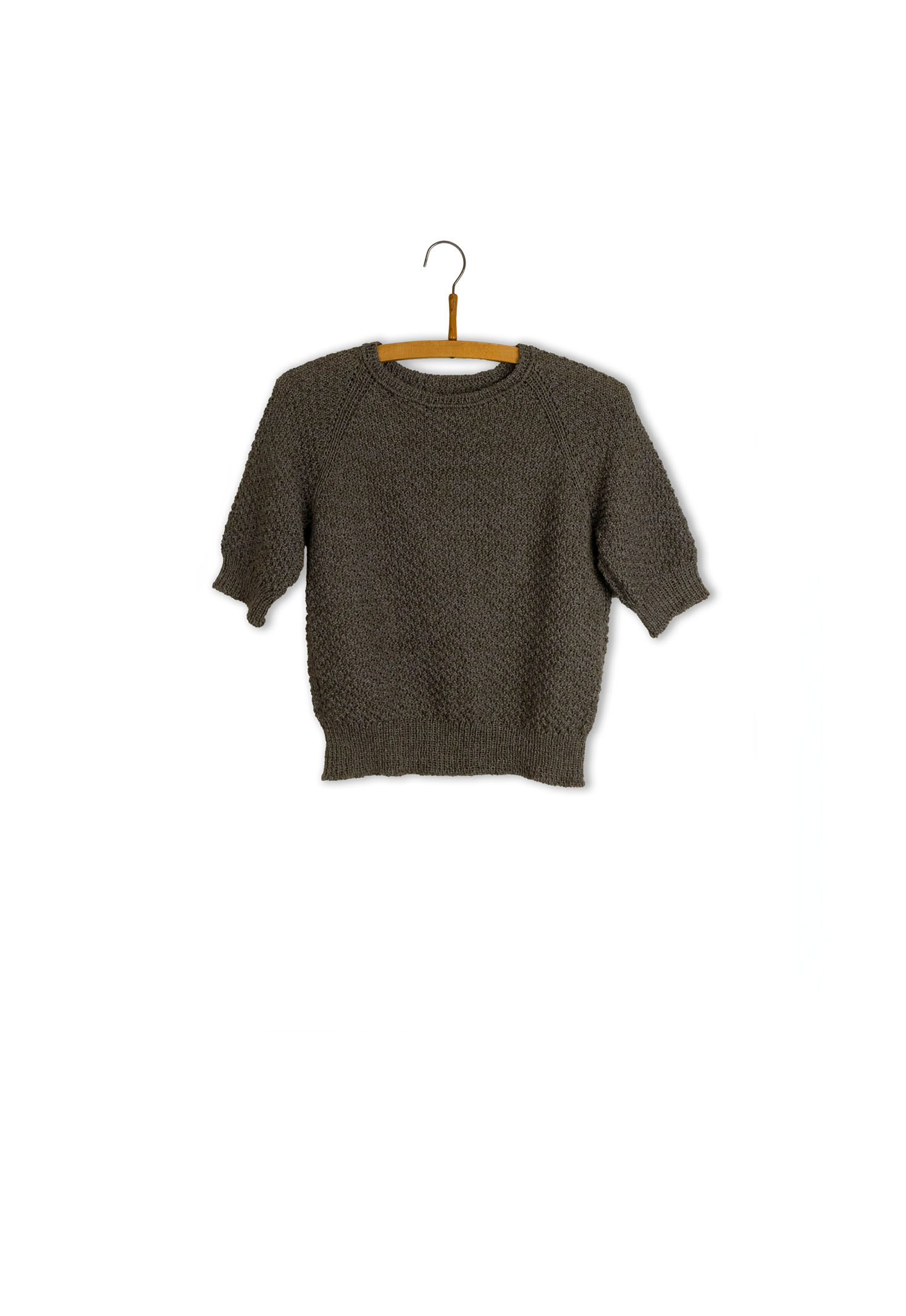Isager Pearl Tee Bomulin Soie kit tricot top