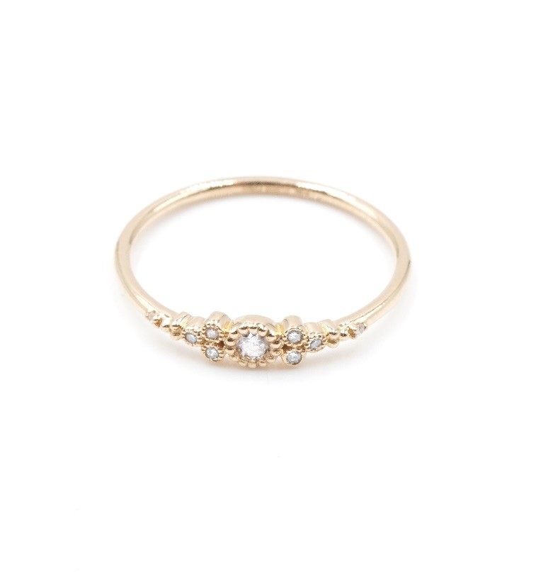 Angèle Brousse Little Paradis bague diamants or 18 carats