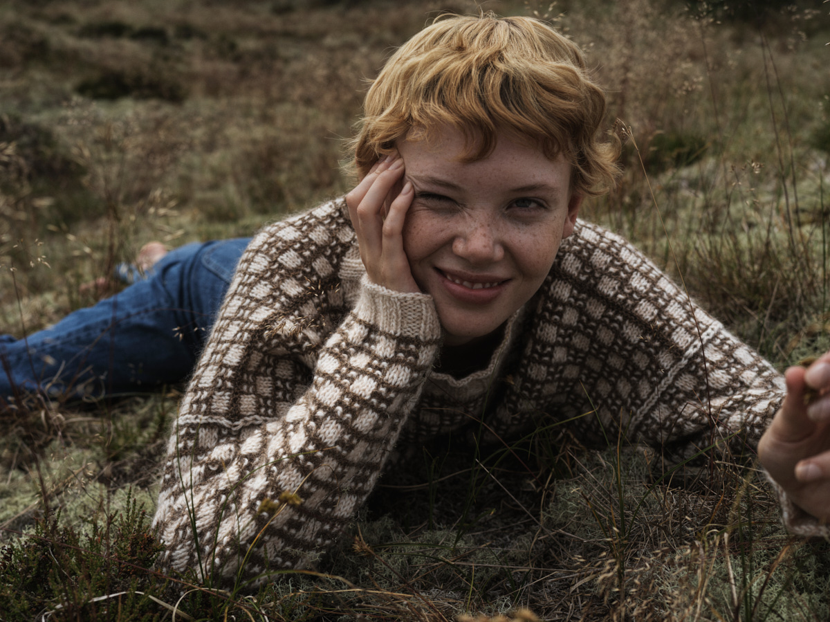 Isager Yarn Kits Scottish Check kit tricot Tvinni mohair