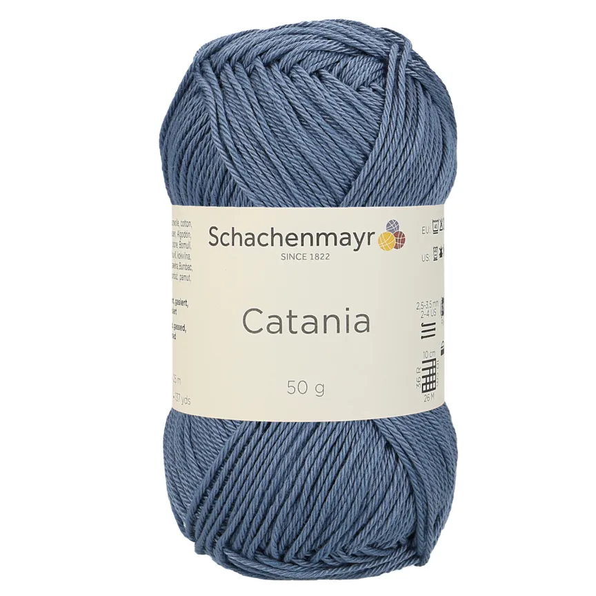 Schachenmayr Catania 0269 fil coton 50 g gris bleu Graublau