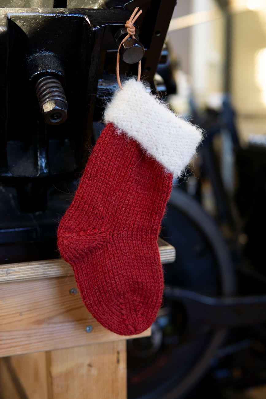 Isager Yarn Kits Christmas Stocking kit tricot chaussette