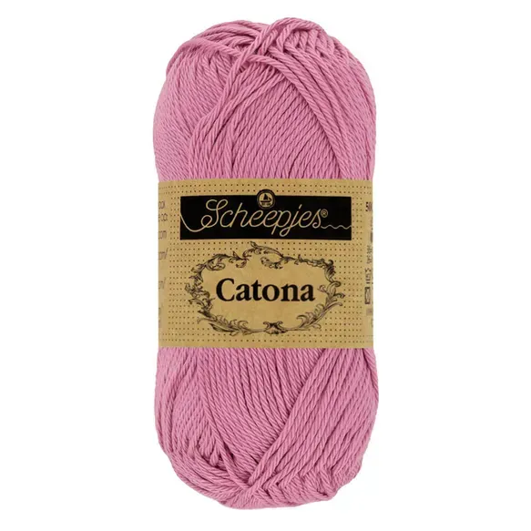 Scheepjes Catona 0398 fil coton rose mercerisé