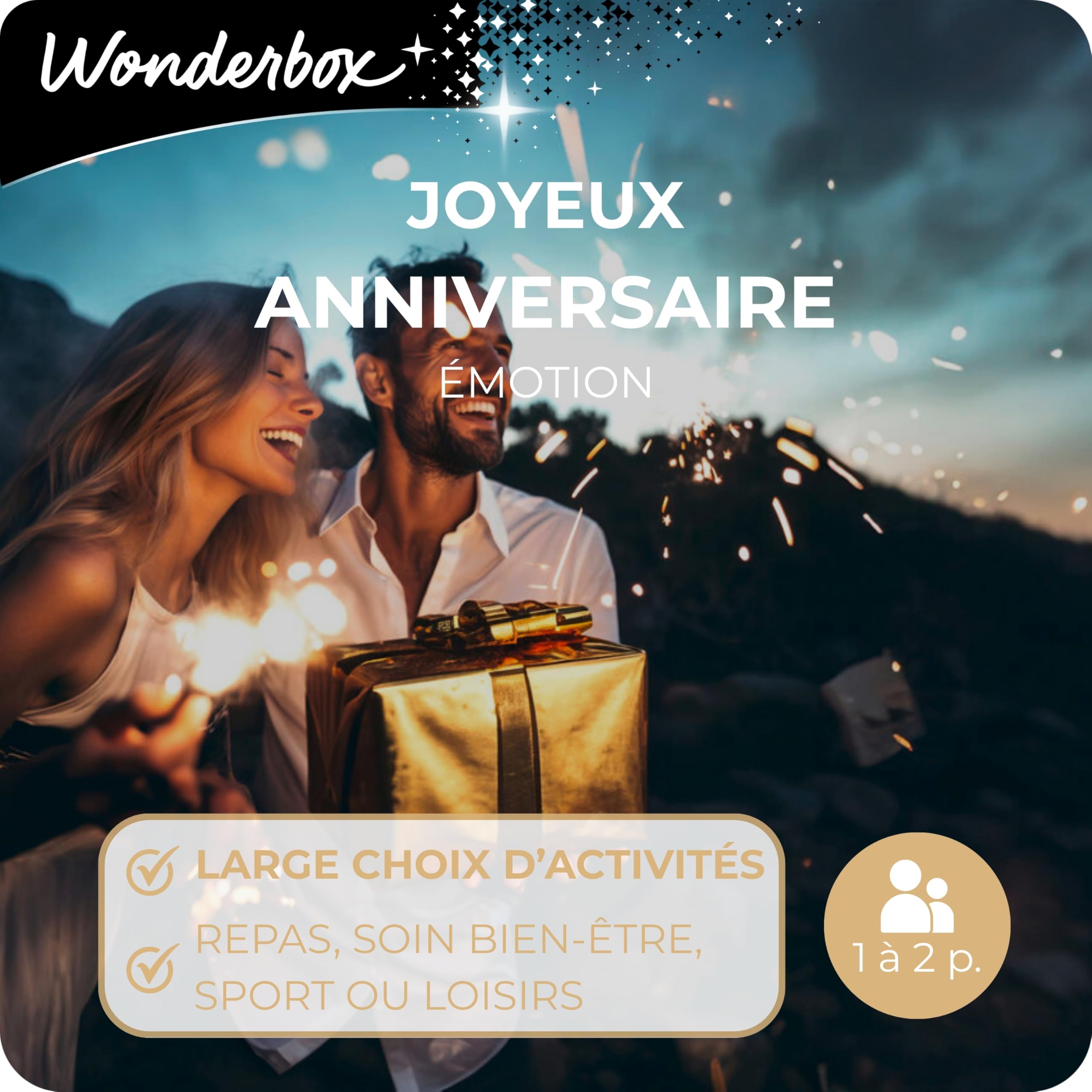 Wonderbox Joyeux Anniversaire Émotion coffret cadeau 1 ou 2 pers