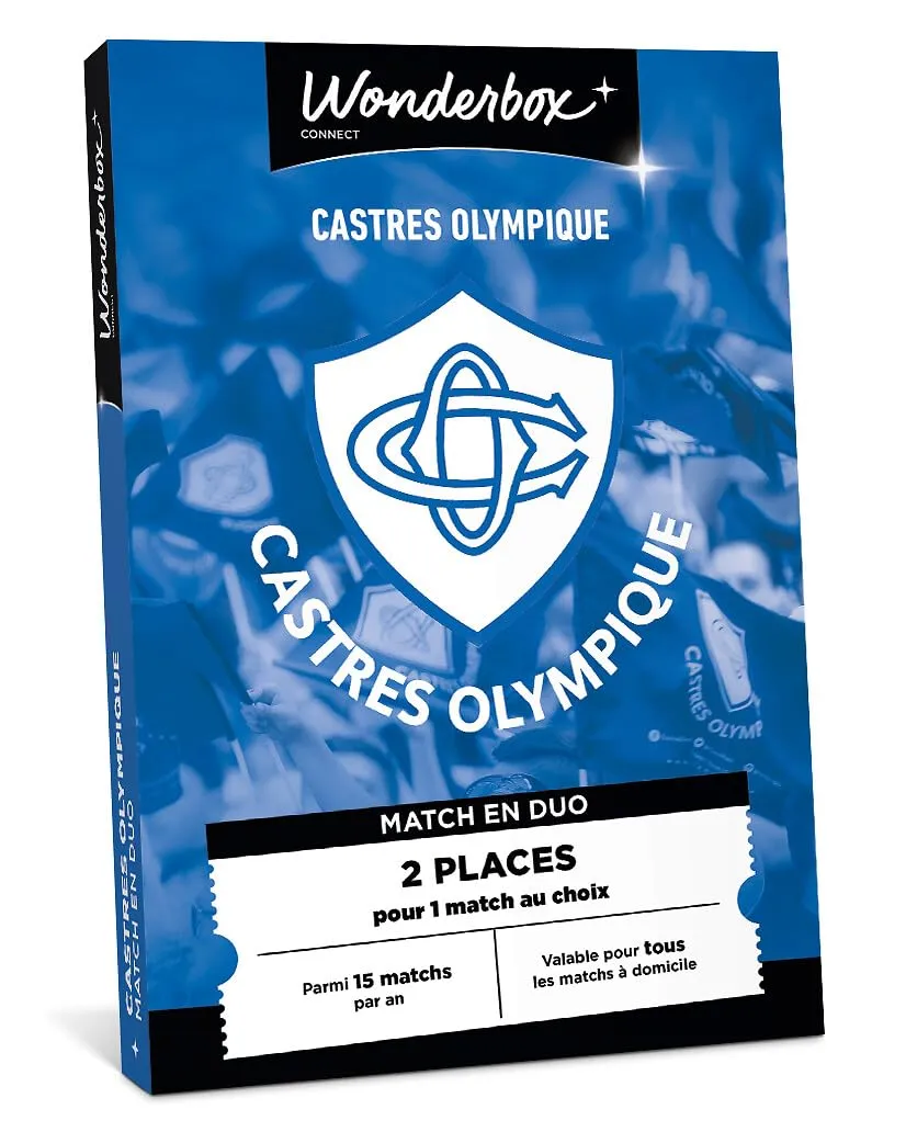 Wonderbox Castres Olympique coffret cadeau rugby 2 pers
