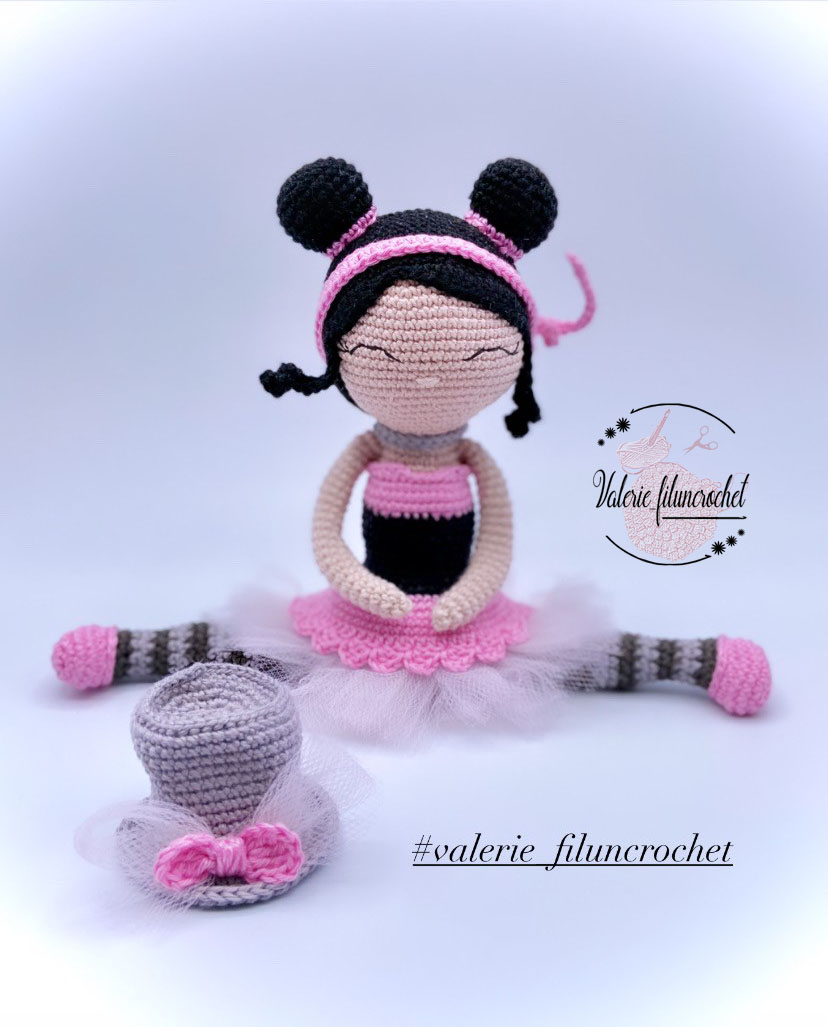 Valerie Fil un crochet Lucie danseuse tutoriel amigurumi poupée