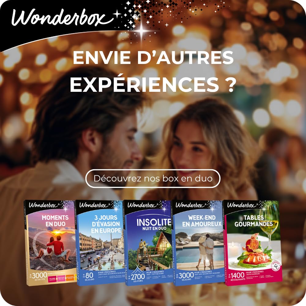 Wonderbox Week-End en Amoureux coffret séjour 2 nuits pour 2