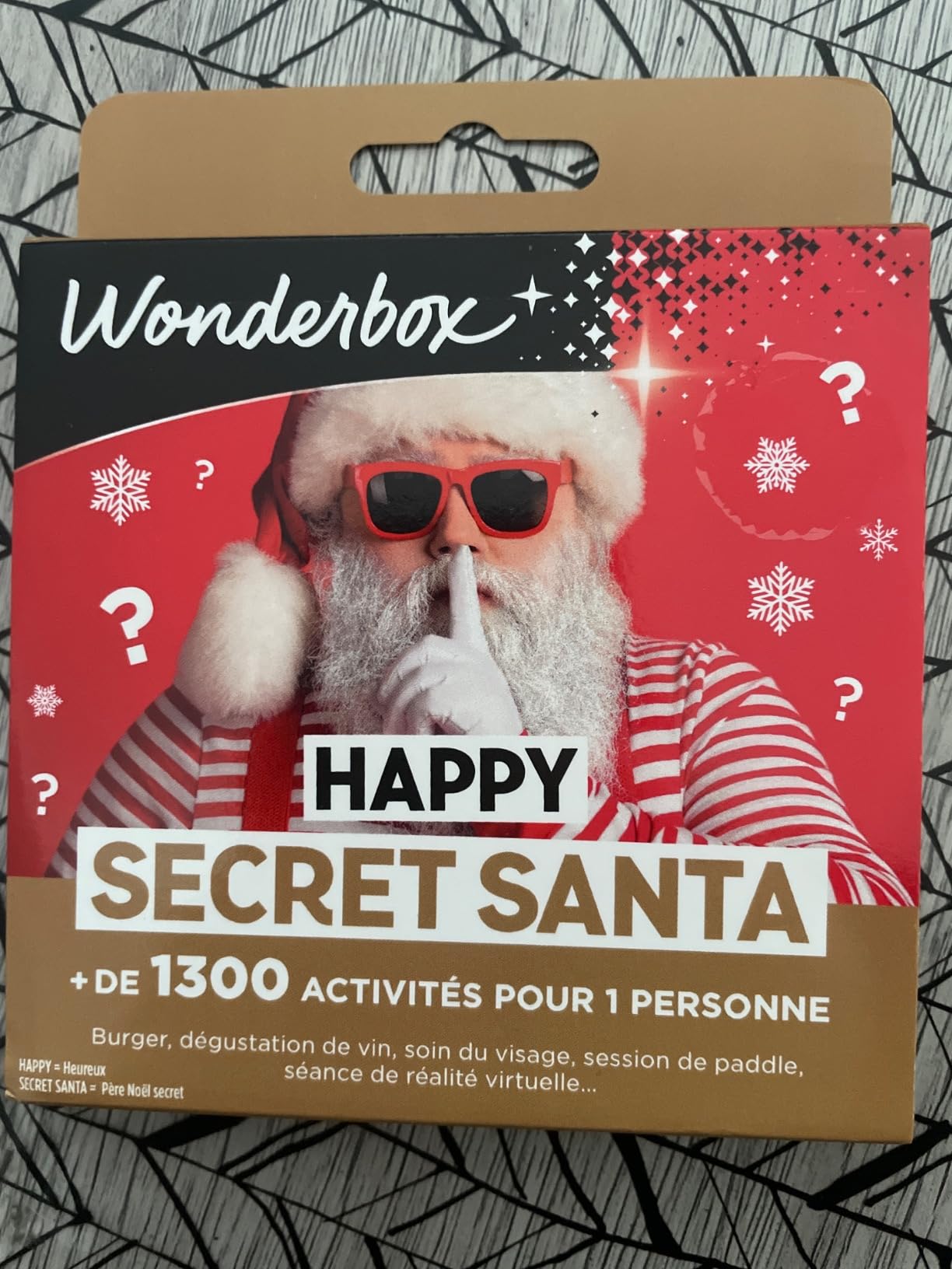 Wonderbox Happy Secret Santa coffret cadeau multi activités solo