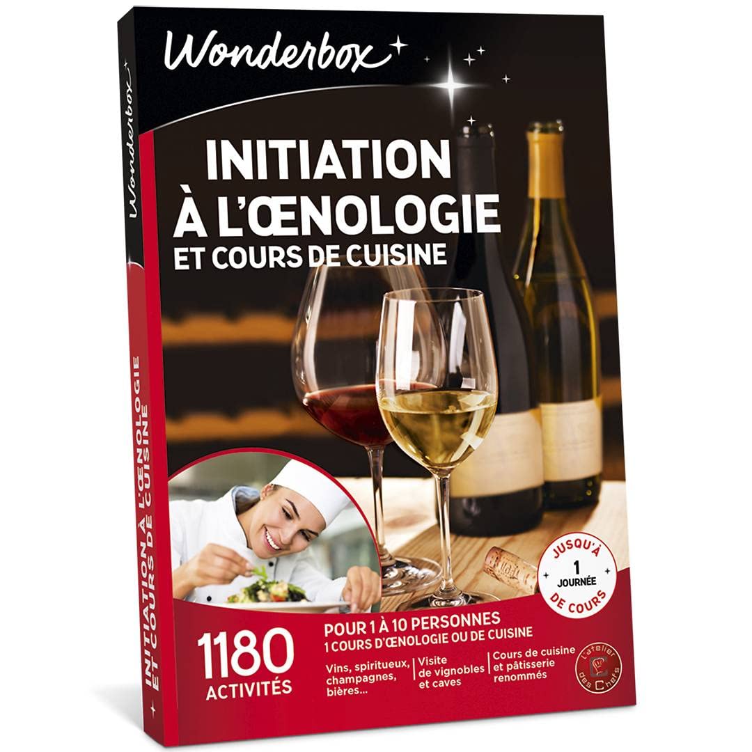 Wonderbox Œnologie et Cuisine coffret cadeau atelier