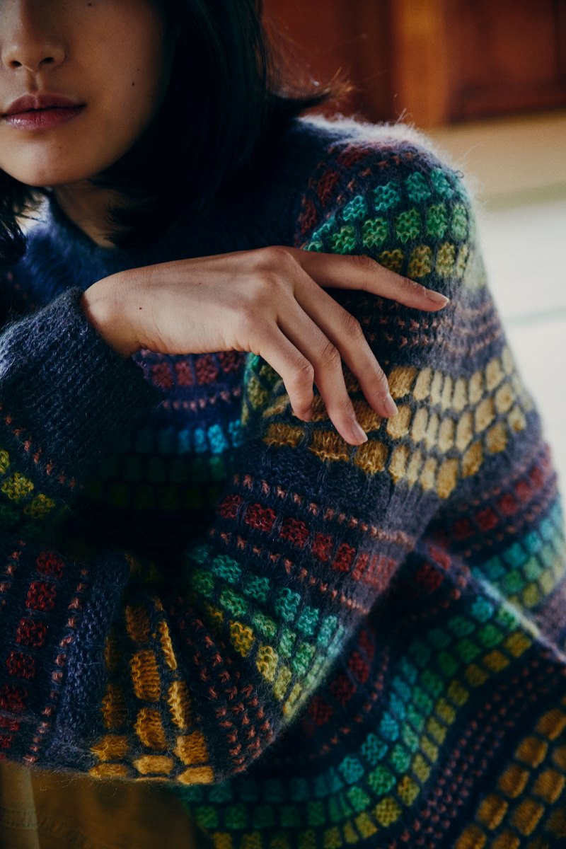 Isager Kagemusha kit tricot laine pull