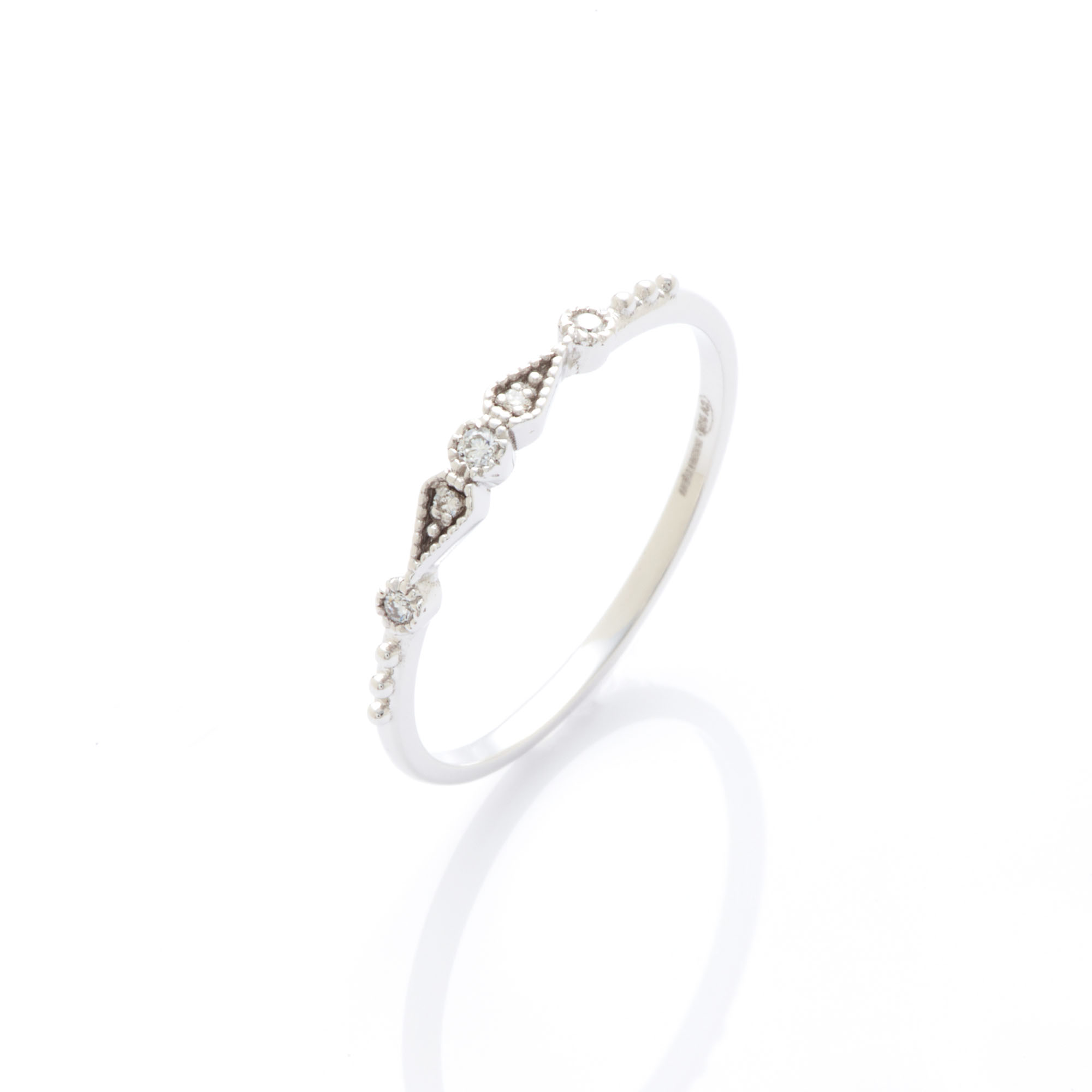 Angèle Brousse Stella 5 diamants bague or 18 carats 3 ors