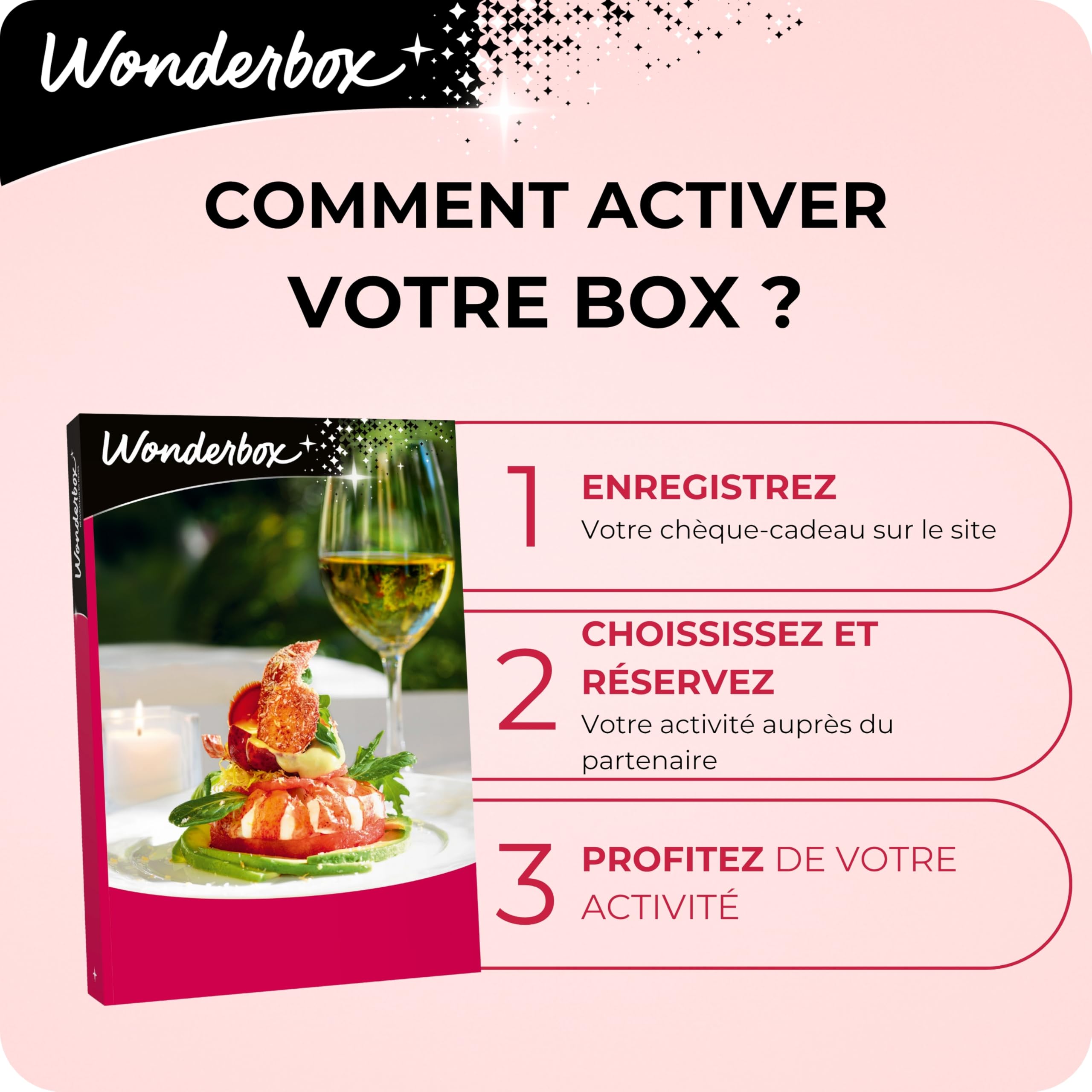 Wonderbox Plaisirs Gourmands coffret restaurant 1-2 pers