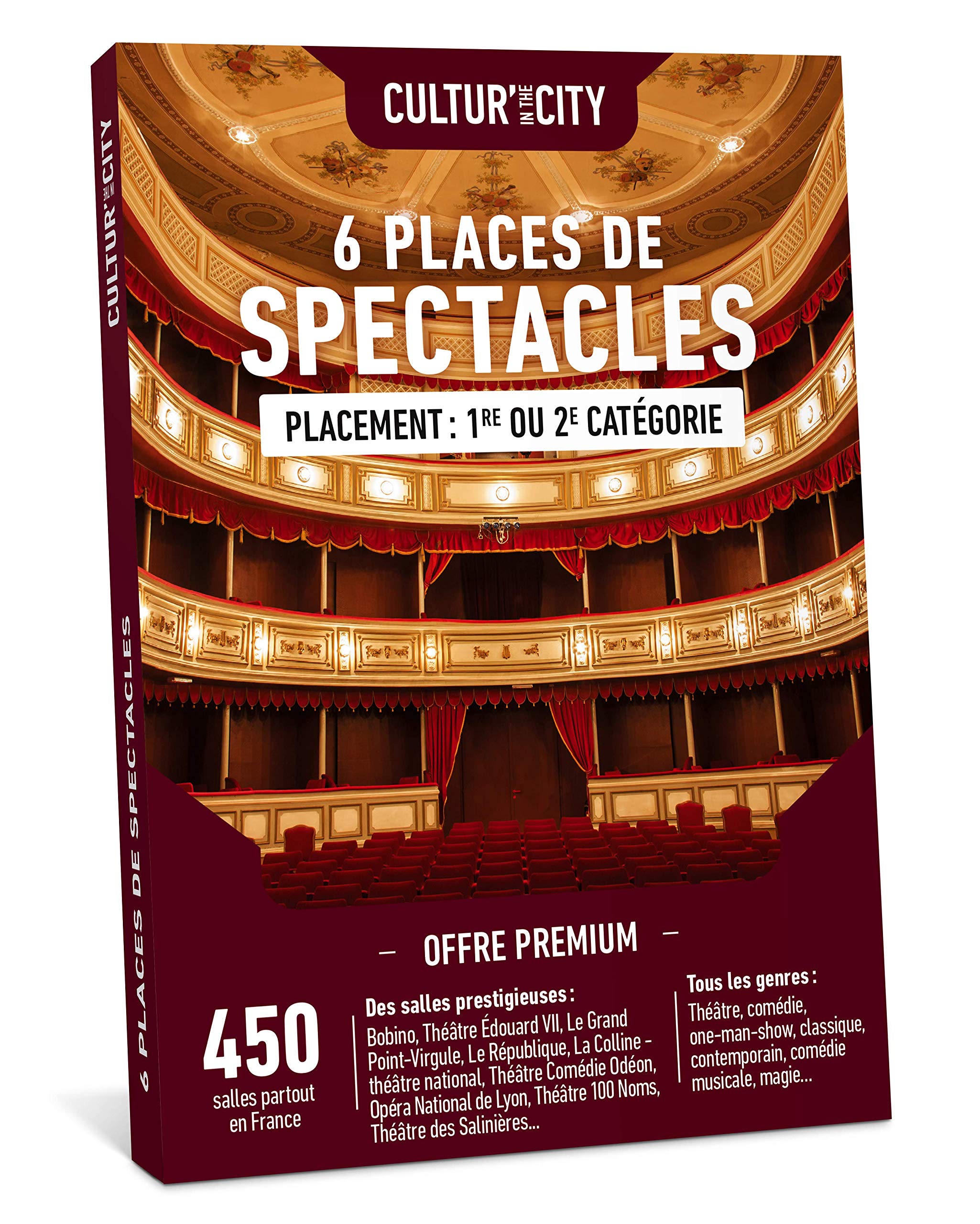 Wonderbox Évènements Culturels Cultur'In The City coffret spectacle 6 places théâtre