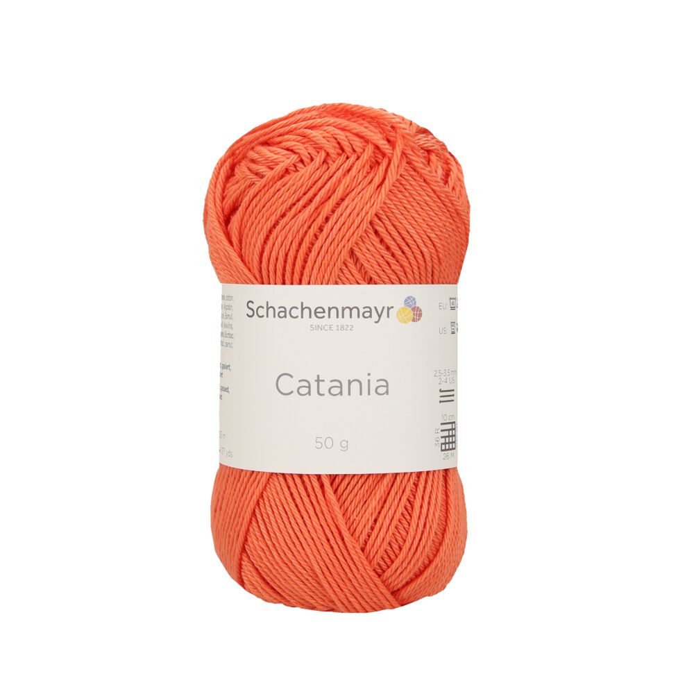 Schachenmayr Catania 0439 fil coton orange perse 50 g