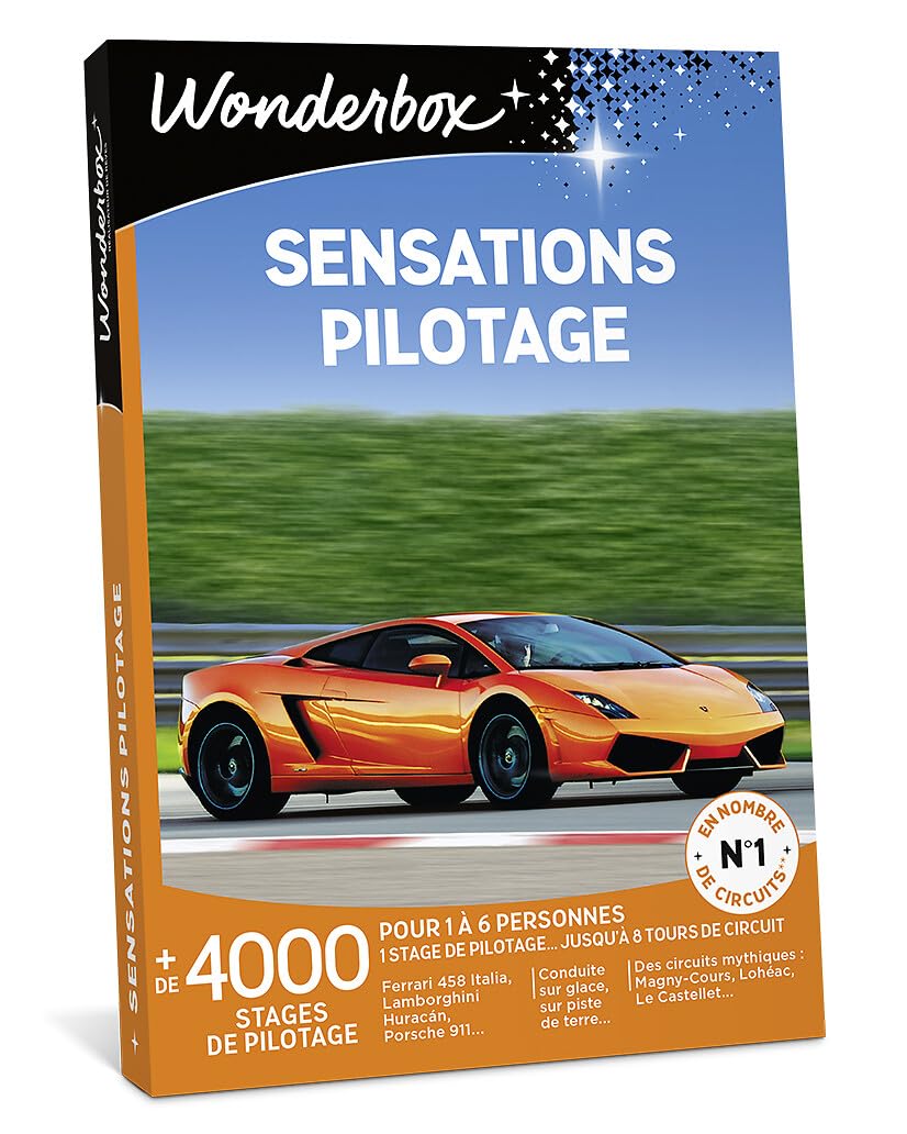 Wonderbox Sport & aventure coffret pilotage Ferrari 1 à 6 pers.