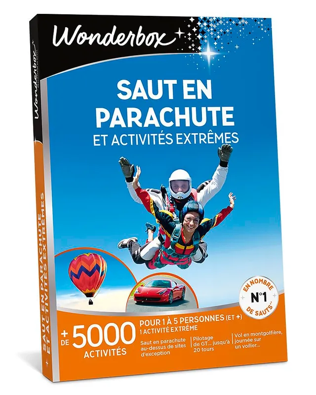 Wonderbox Sensation Saut en Parachute coffret sport extrême